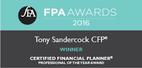 Tony Sandercock - Certified Financial Planner Professional of the Year 2016